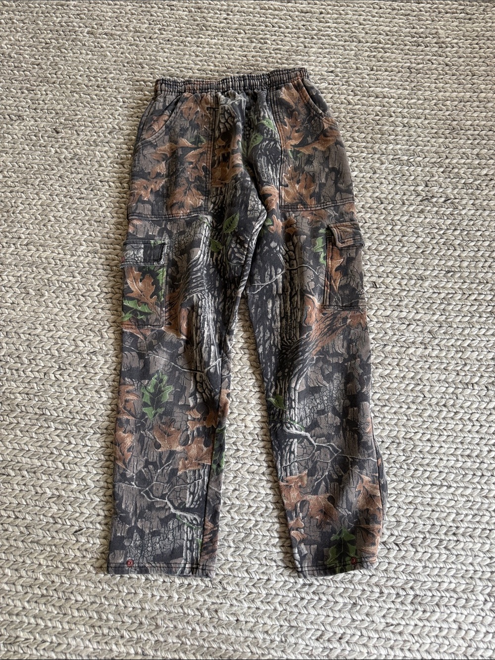Jerzees Camouflage Cargo Joggers in Brown Green Black